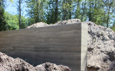 REVEALING OF THE RAMMED EARTH WALL