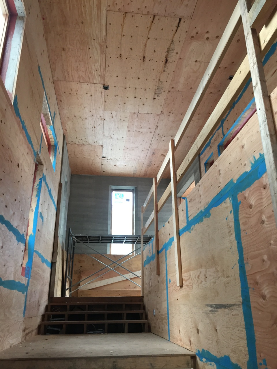 plywood complete inside house